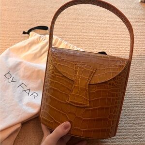 byfar Nick croc-effect leather shoulder bag